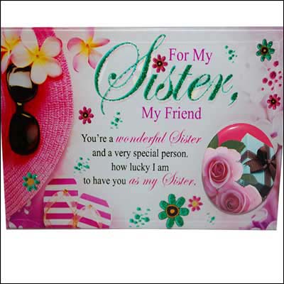 "Message Stand for Sister - 189-001 - Click here to View more details about this Product